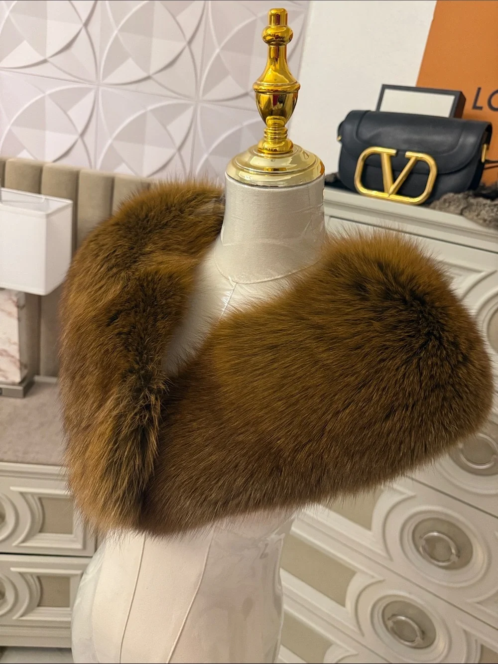 Real Fox fur collar